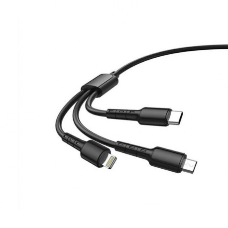 Kabel HAVIT CB6131 USB-A na USB-C/Micro/Lightning, 1,2m