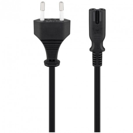 Kabel GOOBAY Euro C7 (2-pinski), 1,5m, črn