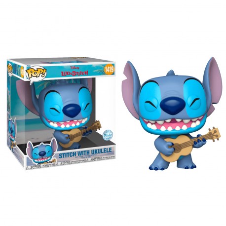Figura FUNKO POP JUMBO: STITCH - W/UKELELE