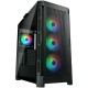 Ohišje COUGAR Airface Pro RGB, Mid Tower, črno