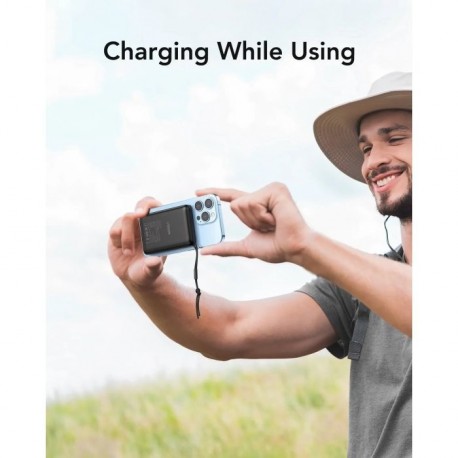 Prenosna baterija Powerbank Veger W1151 MagOn, 10.000mAh, črna