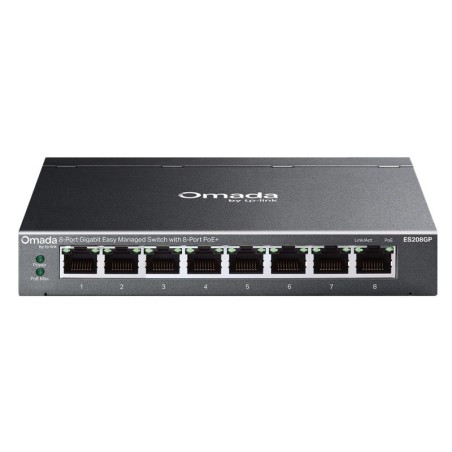 Stikalo (switch) TP-Link Omada ES208GP, 8-port, PoE+