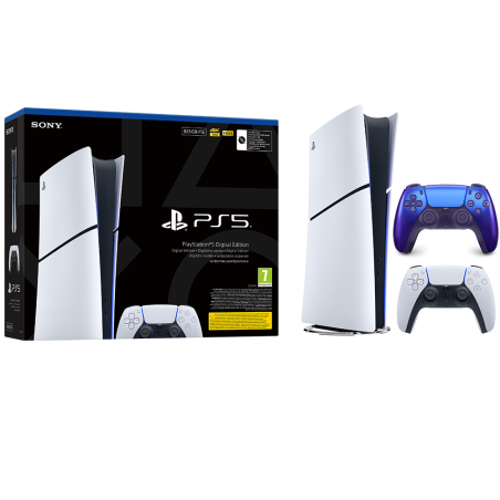 Igralna konzola PlayStation 5 Slim Digital, 825GB + dodaten kontroler (c.indigo)