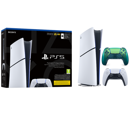 Igralna konzola PlayStation 5 Slim Digital, 825GB + dodaten kontroler (c. teal)