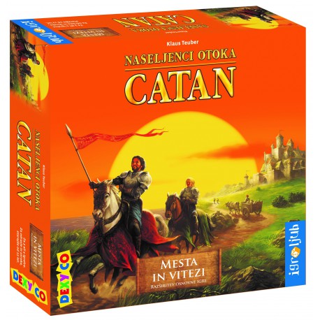 Družabna igra Naseljenci otoka Catan - razširitev Mesta in vitezi