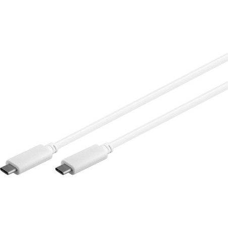 Kabel MicroConnect USB-C, bel, 1m