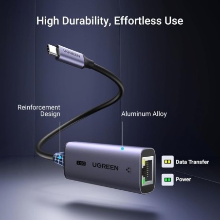 Mrežni adapter Ugreen 25052, USB-C na RJ45