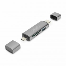 Čitalec kartic DIGITUS USB 3.0 in TIP-C zunanji dongle DA-70886