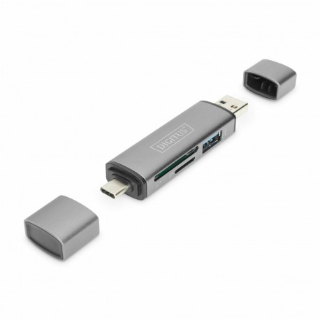 Čitalec kartic DIGITUS USB 3.0 in TIP-C zunanji dongle DA-70886