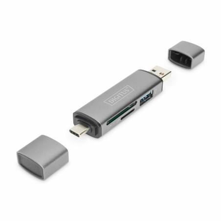 Čitalec kartic DIGITUS USB 3.0 in TIP-C zunanji dongle DA-70886