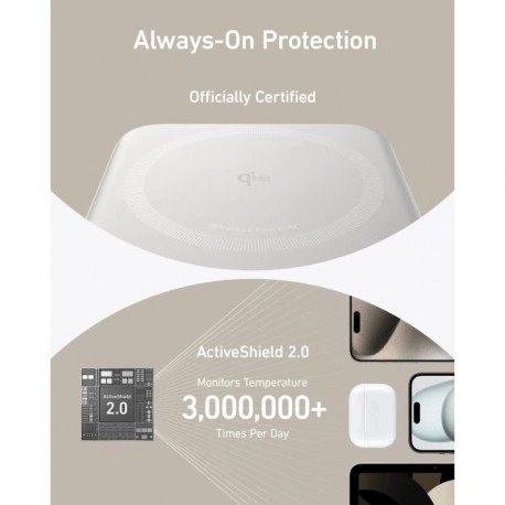 Prenosna baterija Powerbank Anker MagGo 633, 10.000 mAh, bela