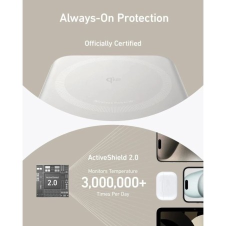 Prenosna baterija Powerbank Anker MagGo 633, 10.000 mAh, bela