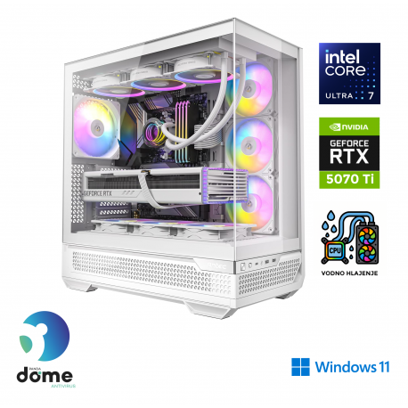 Računalnik ANNI Gamer Elite Ultra 7 265KF/RTX 5070Ti/64 GB/2 TB/W11H, odprta emb