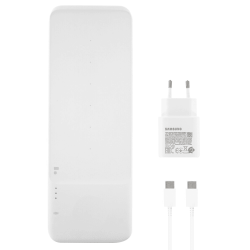 Samsung brezžični polnilec Trio EP-P6300 – 9 W, USB Type-C Bel
