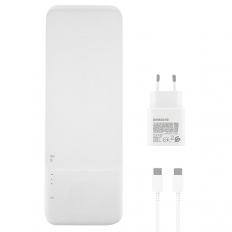 Samsung brezžični polnilec Trio EP-P6300 – 9 W, USB Type-C Bel