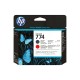 Tiskalna glava HP 774, mat črna/kromatično rdeča