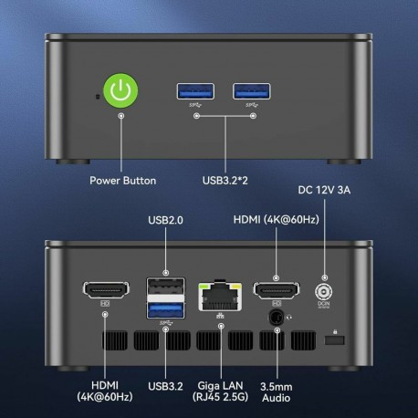 Računalnik Nettop GMKtec NucBox G3S Intel N95, 16GB, 512GB