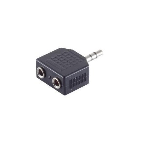 Adapter MicroConnect 3.5mm - 2x3.5mm M-F
