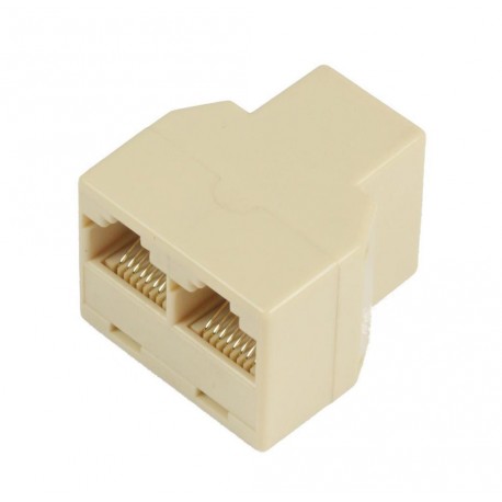 Adapter MicroConnect RJ45 - 2xRJ45, bel