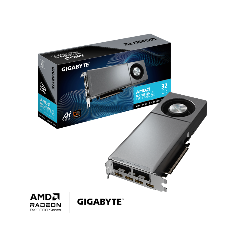 Grafična kartica Gigabyte Radeon AI Pro R9700, 32GB