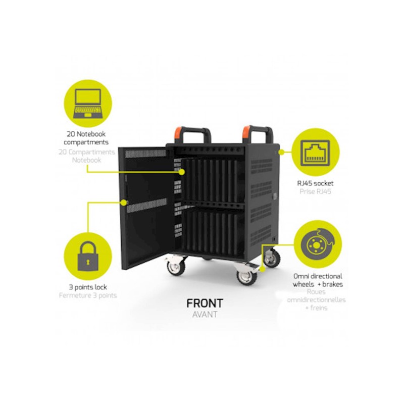 Polnilna postaja PORT za 20 prenosnikov