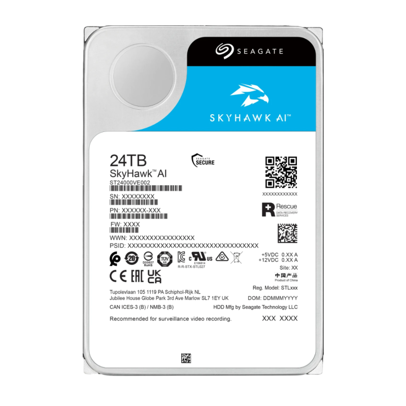 Trdi disk 24TB SATA3 3,5 Seagate SkyHawk AI
