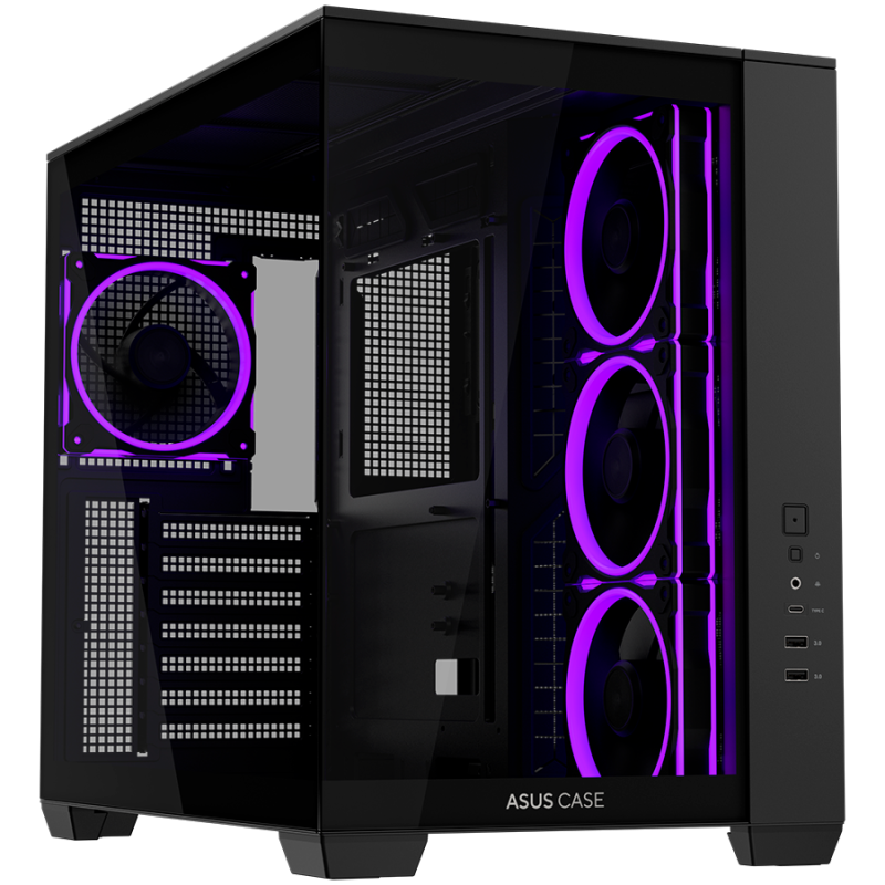 Ohišje ASUS A32 Plus, ATX, črno