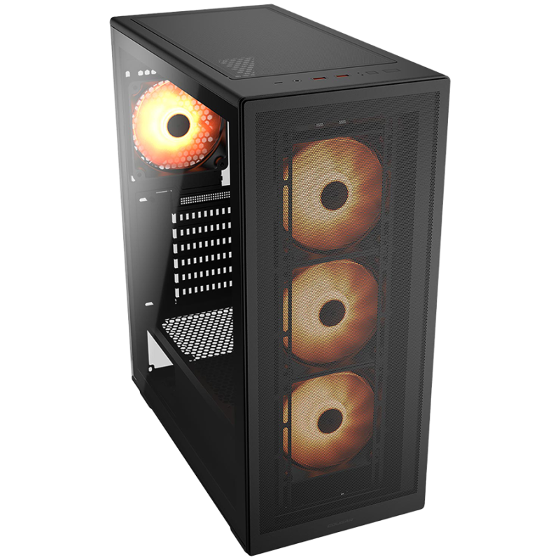 Ohišje COUGAR MX220, Mid Tower, črno