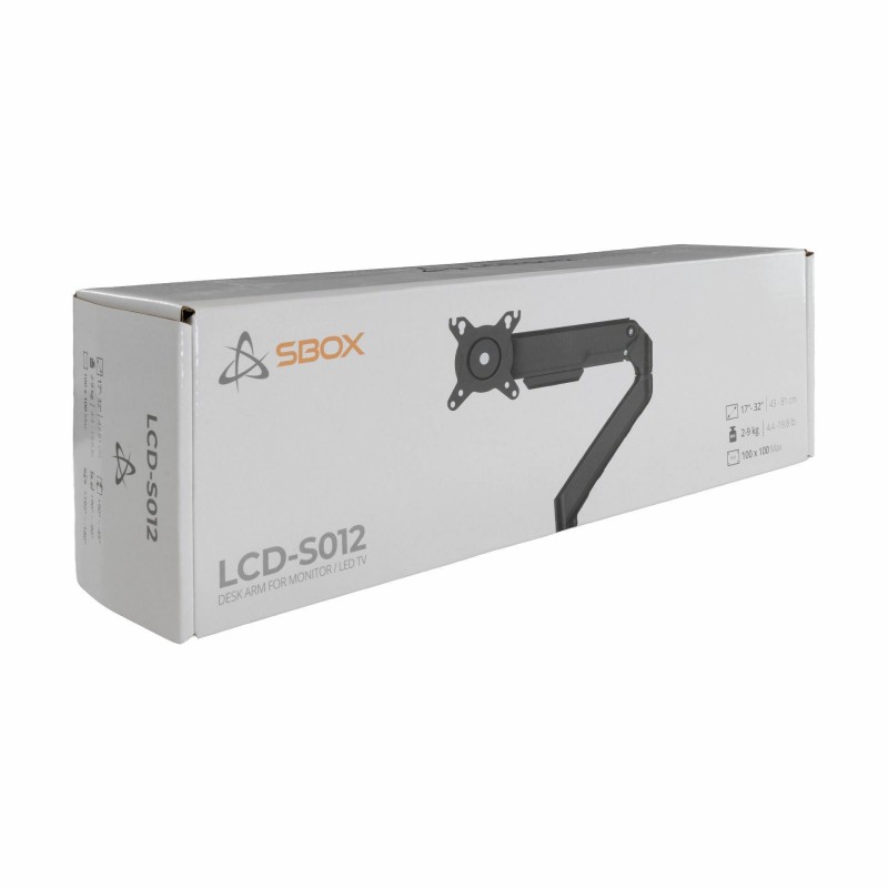 Namizni nosilec za monitor SBOX LCD-S012-3, 17-32, črn