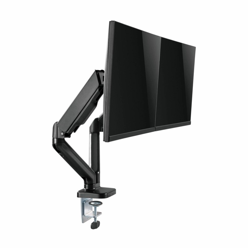 Namizni nosilec za dva monitorja SBOX LCD-S024-3, 17-32, črn