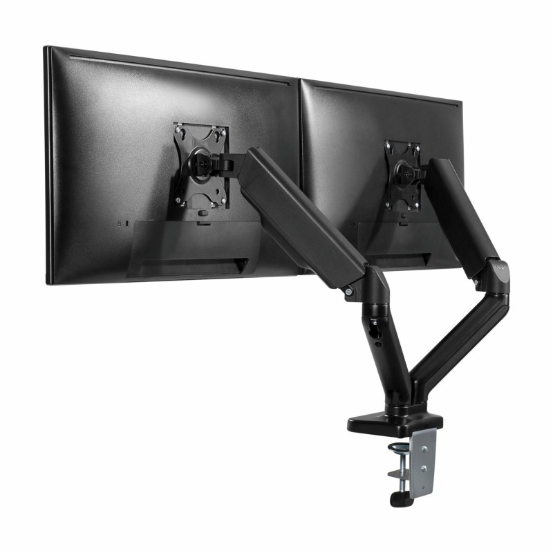 Namizni nosilec za dva monitorja SBOX LCD-S024-3, 17-32, črn