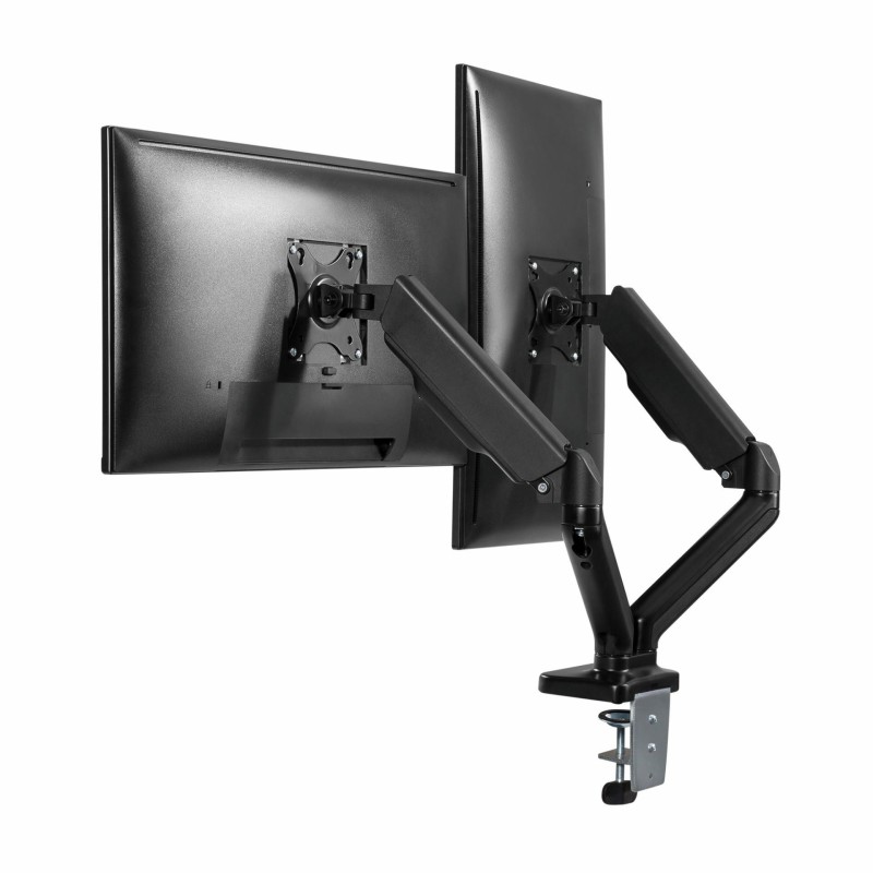 Namizni nosilec za dva monitorja SBOX LCD-S024-3, 17-32, črn