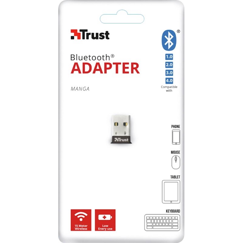 Adapter Bluetooth 4.0 USB Mini, Trust 18187