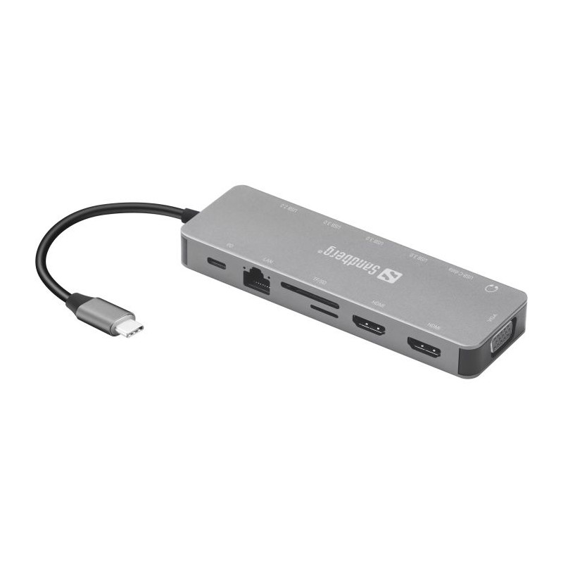 Priklopna postaja Sandberg 136-45, 13-in-1, USB-C