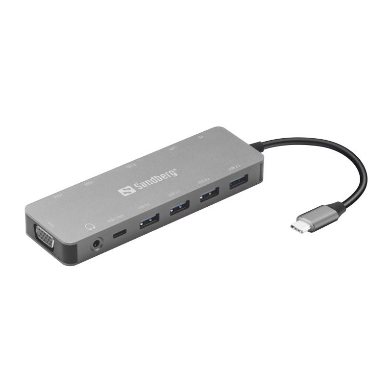 Priklopna postaja Sandberg 136-45, 13-in-1, USB-C