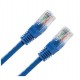 Priključni kabel za mrežo Cat5e UTP 0,5m moder
