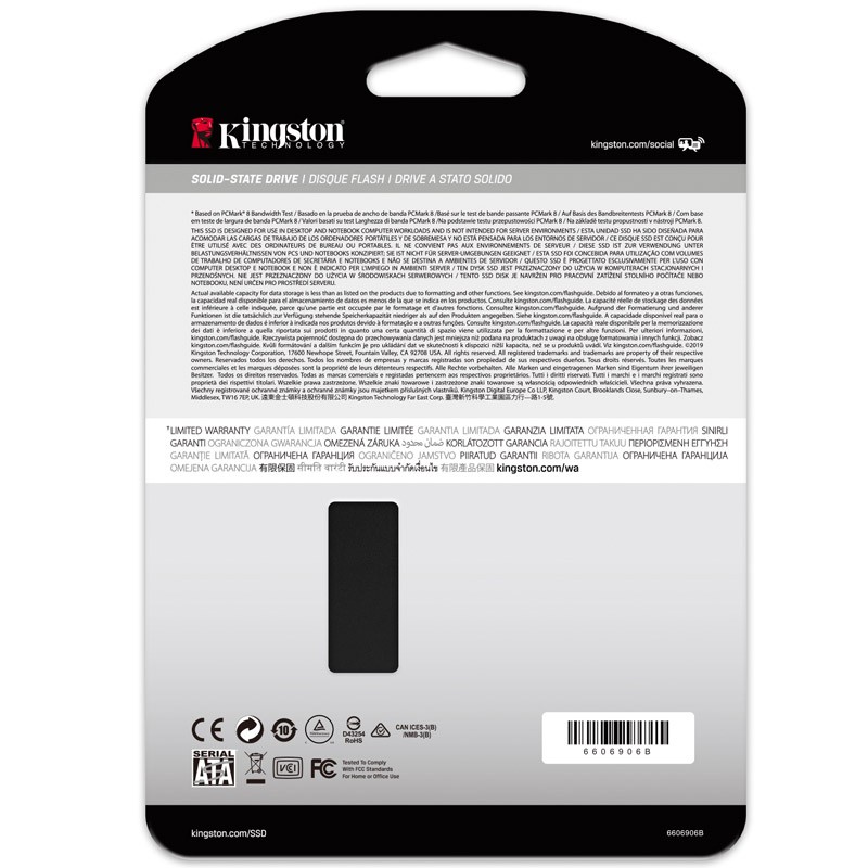 SSD disk 1TB SATA3 Kingston KC600 (SKC600/1024G)