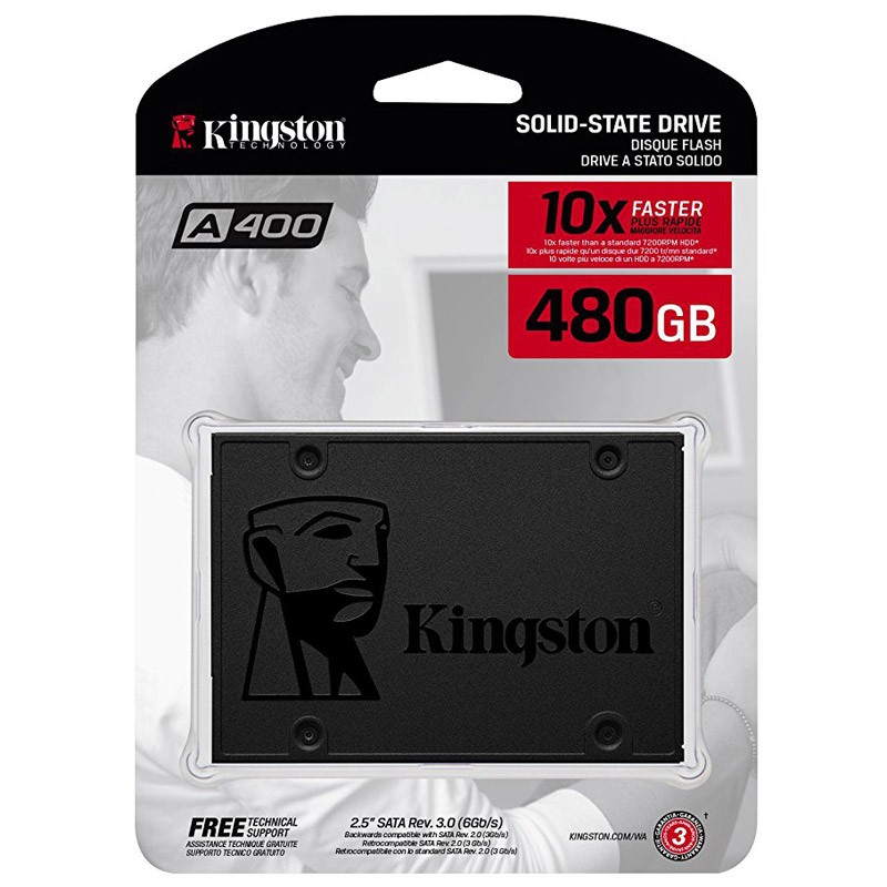 SSD disk 480GB SATA3 Kingston A400 (SA400S37/480G)