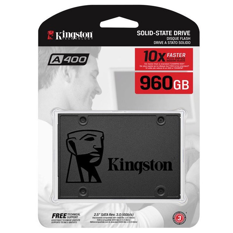 SSD disk 960GB SATA3 Kingston A400, SA400S37/960G