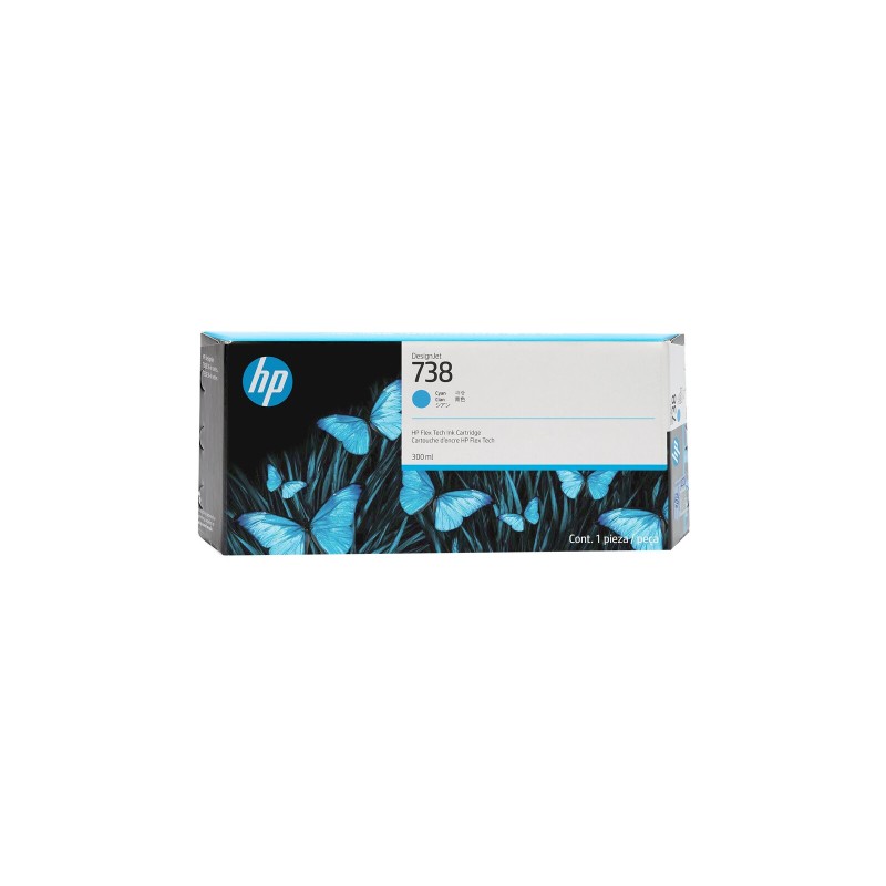 Kartuša HP 738 300-ml, cyan