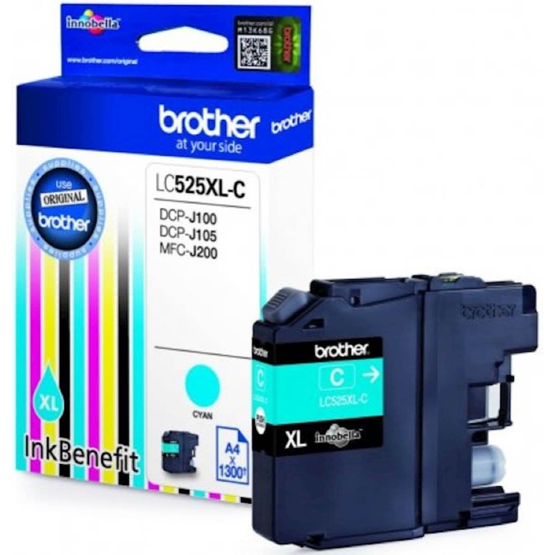 Črnilo za Brother LC525XLC 1300 strani, cyan
