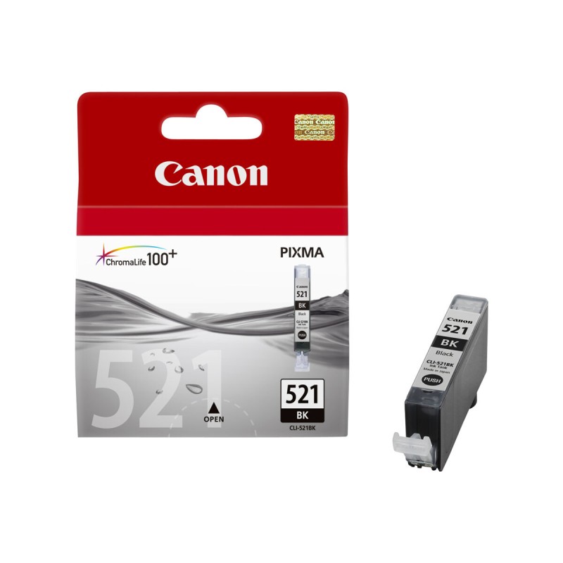 Črnilo Canon CLI-521Bk, črno