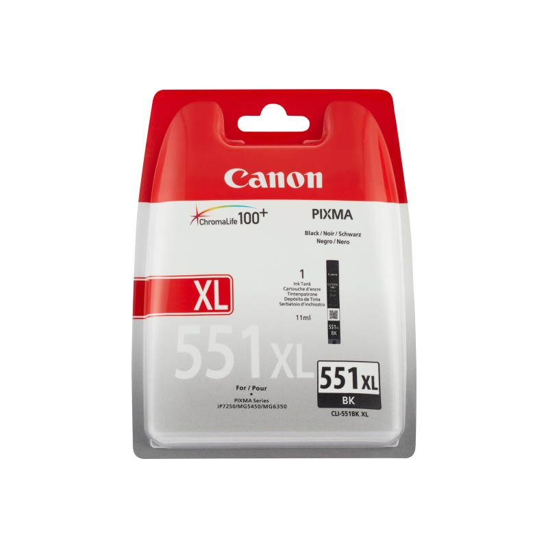Črnilo Canon CLI-551Bk XL, črno