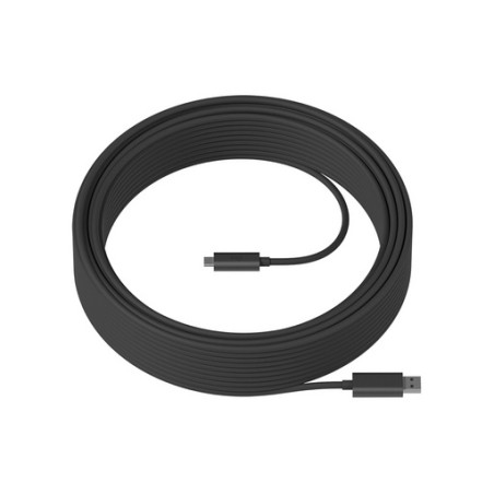 Kabel Logitech Strong, USB 3.2, 25m, grafit