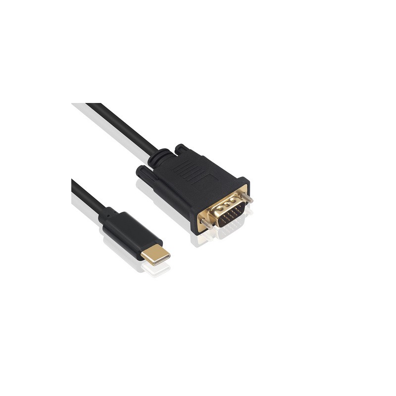 Kabel USB-C v VGA, 1080p 60Hz, 1.8m, Ewent EC1052