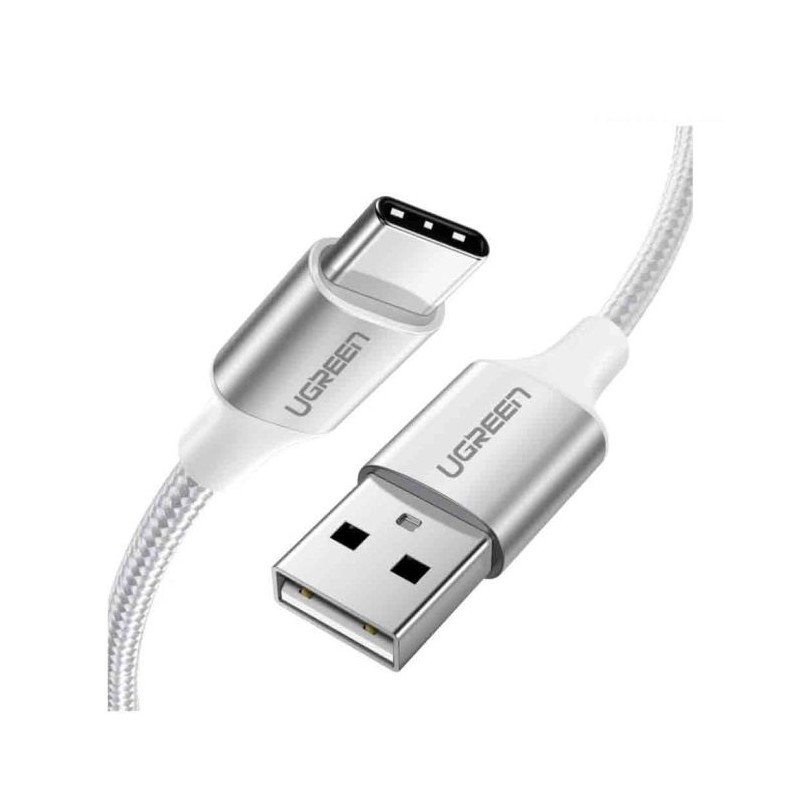 Kabel Ugreen, USB-A 2.0 na USB-C 2m (bel), 60133