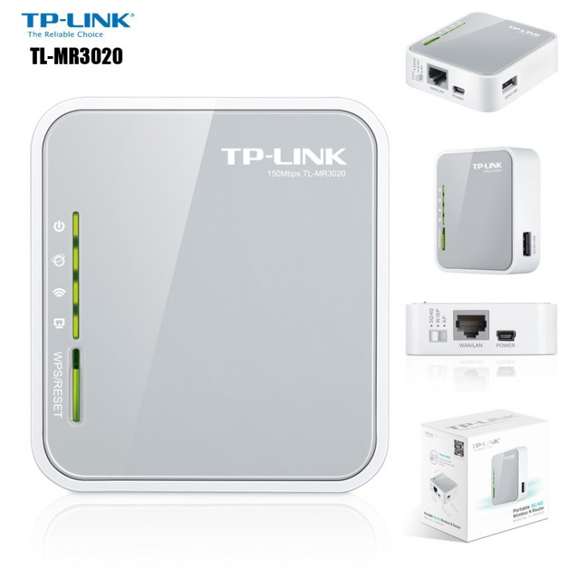 Tp-link tl-mr3020 | 3g/4g lte | wireless n150 | prenosni brezžični usmerjevalnik-router