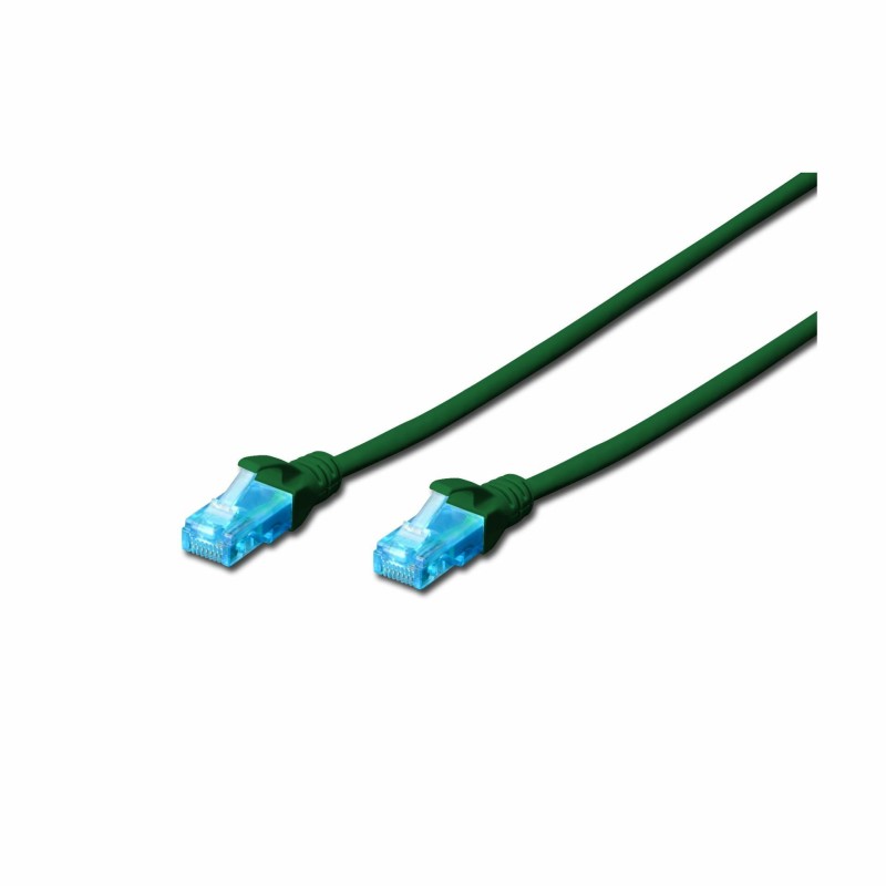 Priključni kabel za mrežo Cat5e UTP 0.5m zelen
