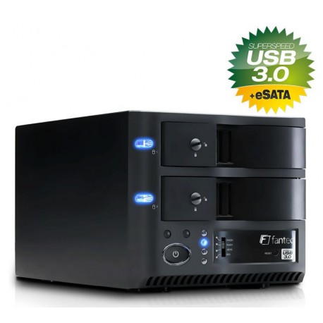 Ohišje 9cm USB 3.0 eSATA MR-35DU3e 2xSATA RAID Fantec