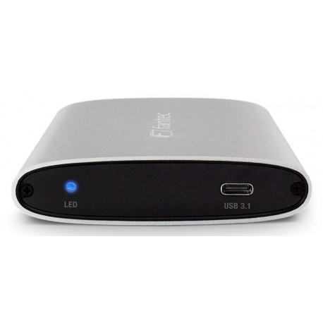 Ohišje za disk 2.5" SATA USB 3.1 tip-C Fantec ALU-25U31 srebrno